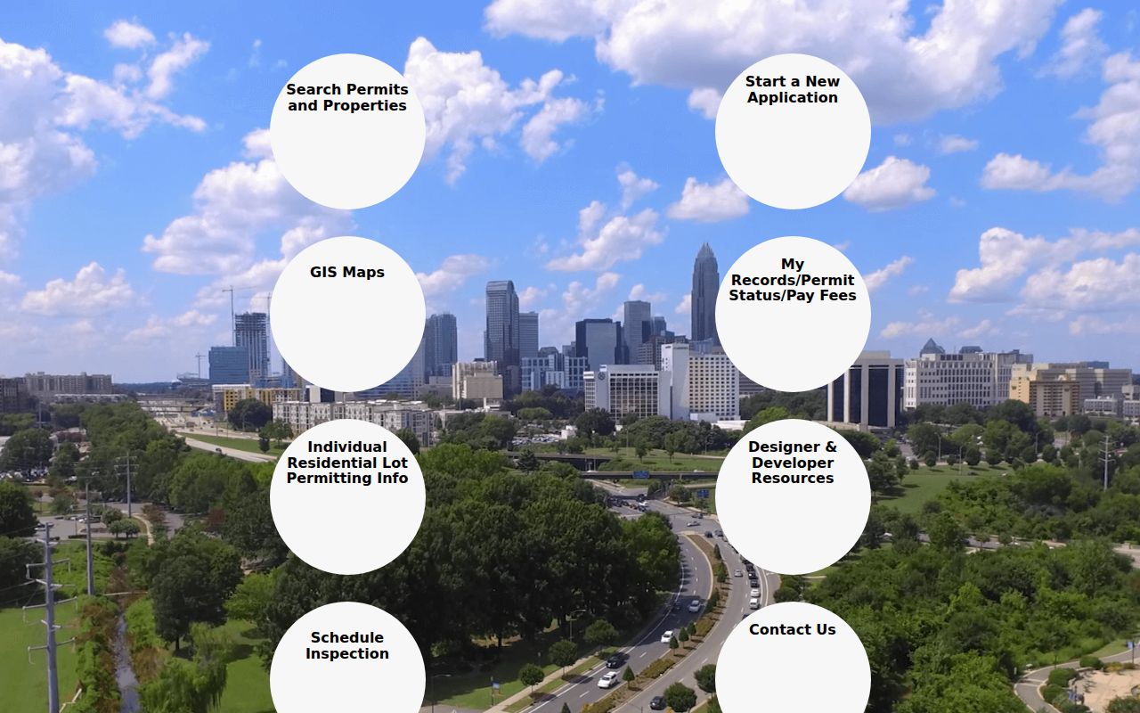 Charlotte street directory City Accela permit search